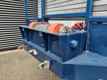 SEMI TRAILER / EXTENDABLE / 2 X STEERING AXLE / WHEEL WELL / RAD MULDE